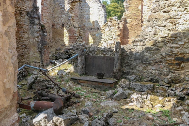 This used to be a home in Oradour-sur-Glane, the martyr village of France